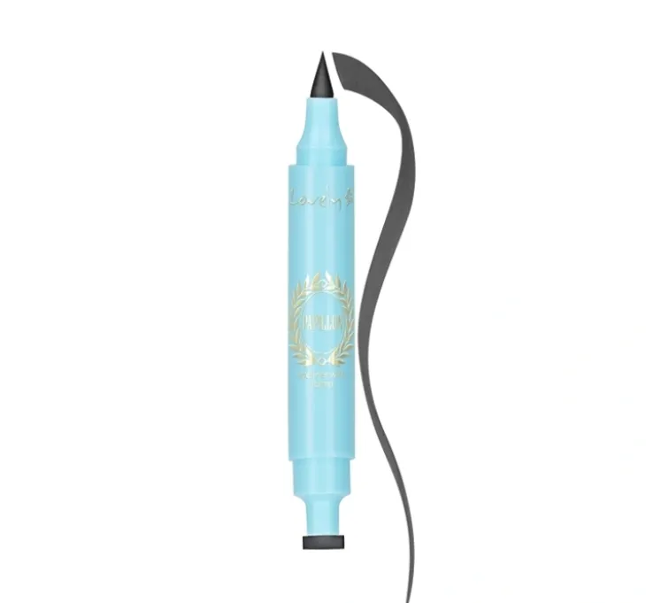 Lovely Papillon dwustronny eyeliner z pieczątką Black