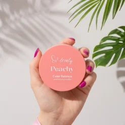 Lovely Peachy Color Balance sypki puder pod oczy 3,5 g