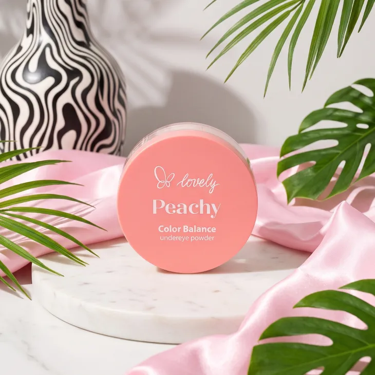 Lovely Peachy Color Balance sypki puder pod oczy 3,5 g