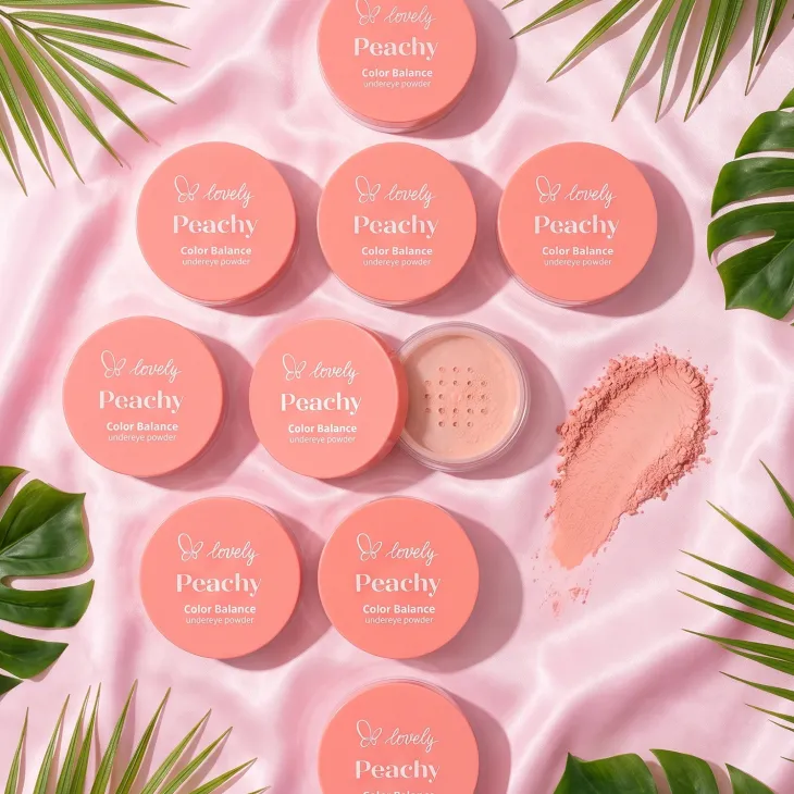Lovely Peachy Color Balance sypki puder pod oczy 3,5 g