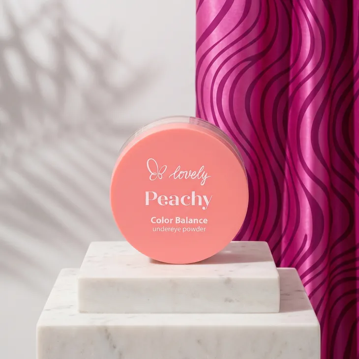 Lovely Peachy Color Balance sypki puder pod oczy 3,5 g