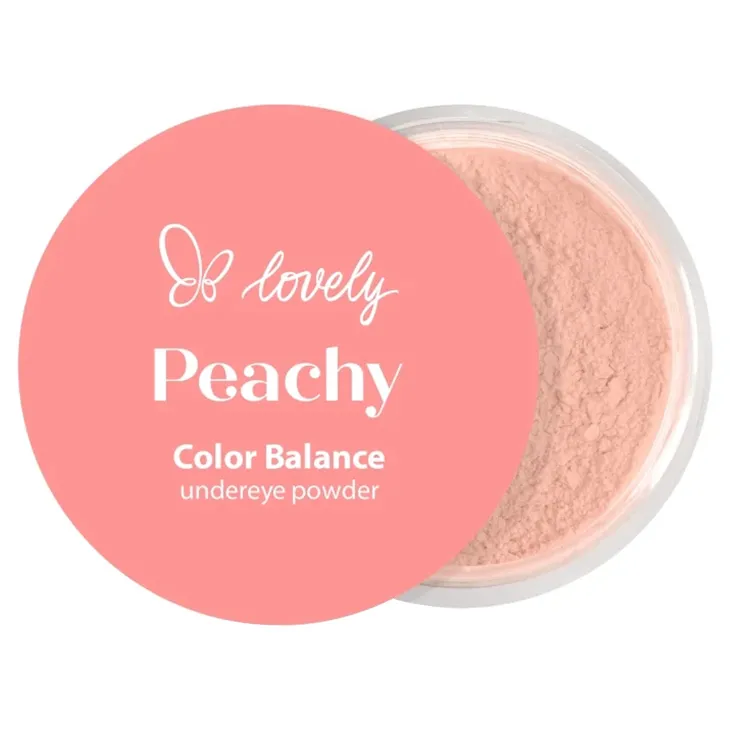Lovely Peachy Color Balance sypki puder pod oczy 3,5 g