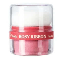 Lovely Rosy Ribbon Blusher sypki róż rozświetlający do twarzy z wbudowanym puszkiem 2 g