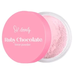 Lovely Ruby Chocolate różowy puder sypki do twarzy 6 g
