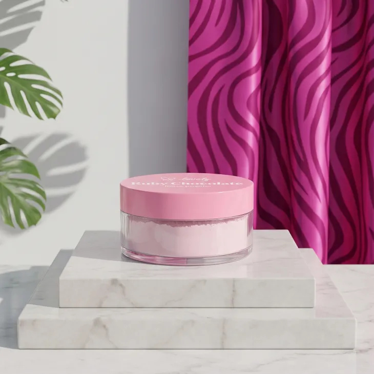 Lovely Ruby Chocolate różowy puder sypki do twarzy 6 g