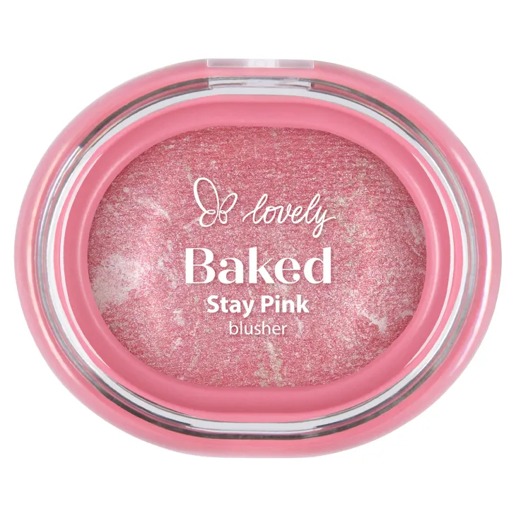 Lovely Stay Pink rozświetlający róż do policzków w kamieniu 3,5 g