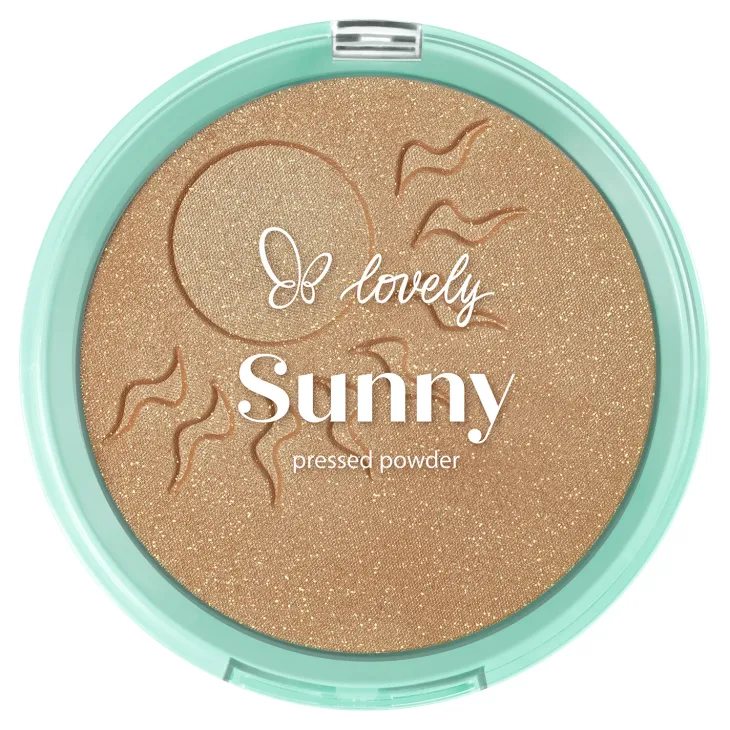 Lovely Sunny Powder prasowany puder brązujący z drobinkami 16 g