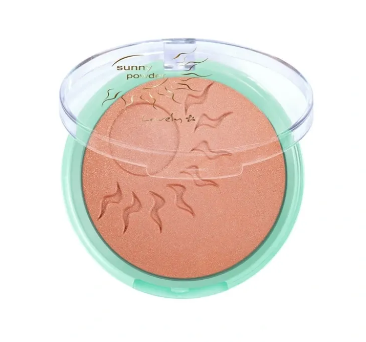Lovely Sunny Powder prasowany puder brązujący z drobinkami 16 g