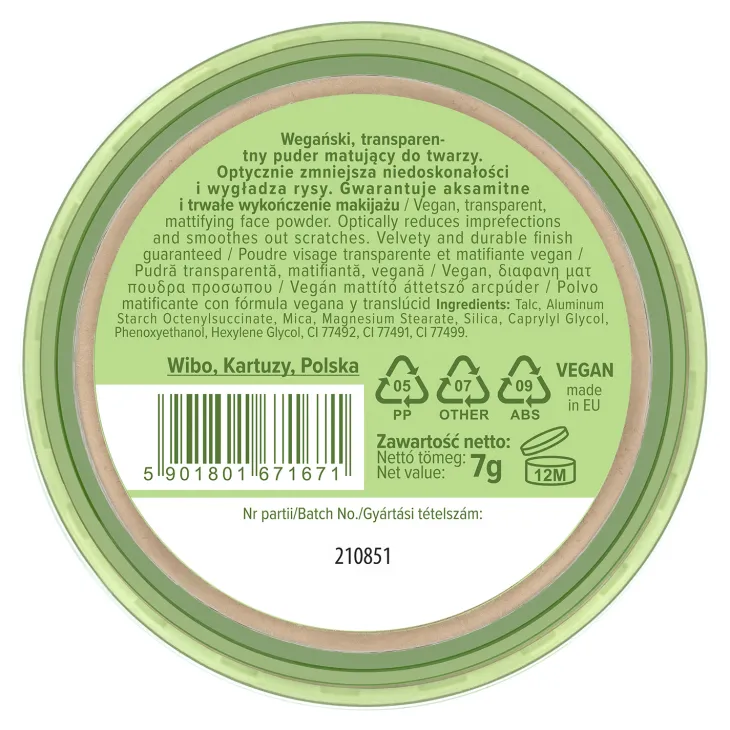 Lovely Vegan sypki puder do twarzy 7 g