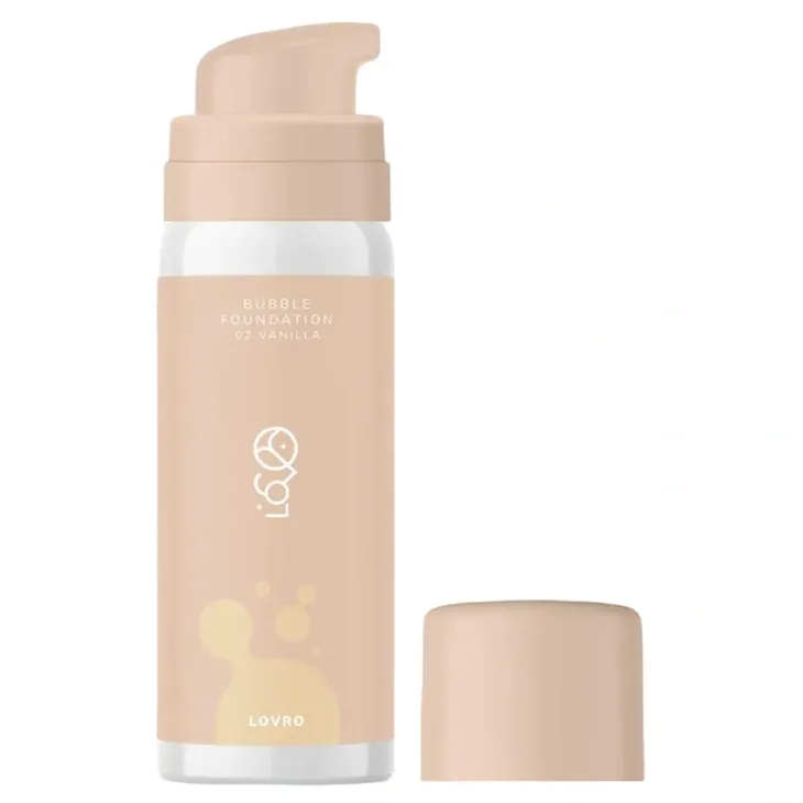 Lovro Bubble Foundation rozświetlający podkład o napowietrzonej formule 02 Vanilla 50 ml