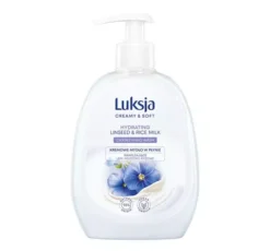 Luksja Creamy & Soft mydło w płynie len i mleczko ryżowe 500ml