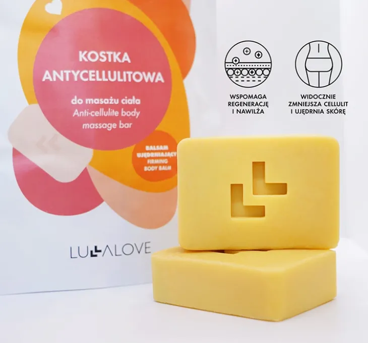Lullalove antycellulitowy balsam w kostce do masażu ciała 70g