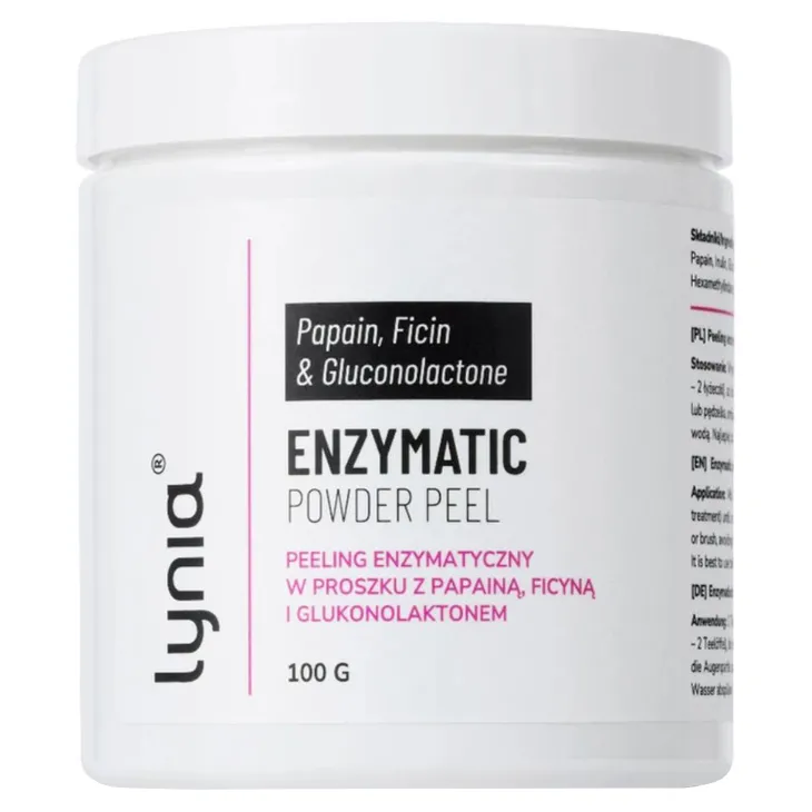 Lynia Enzematic Powder Peel peeling enzymatyczny w proszku z papainą, ficyną i glukonolaktonem 100 g