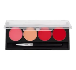 Makeup Revolution Graphic Liners paleta żelowych eyelinerów z pędzelkiem Pretty Pink 5,4g