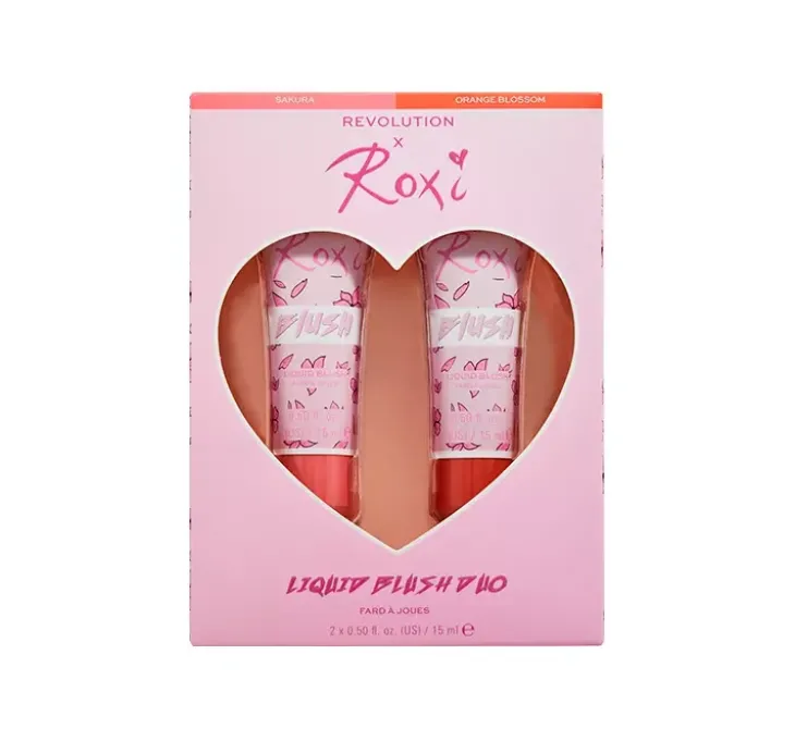 Makeup Revolution x Roxi Liquid Blush Duo zestaw dwóch róży do policzków 2 x 15ml
