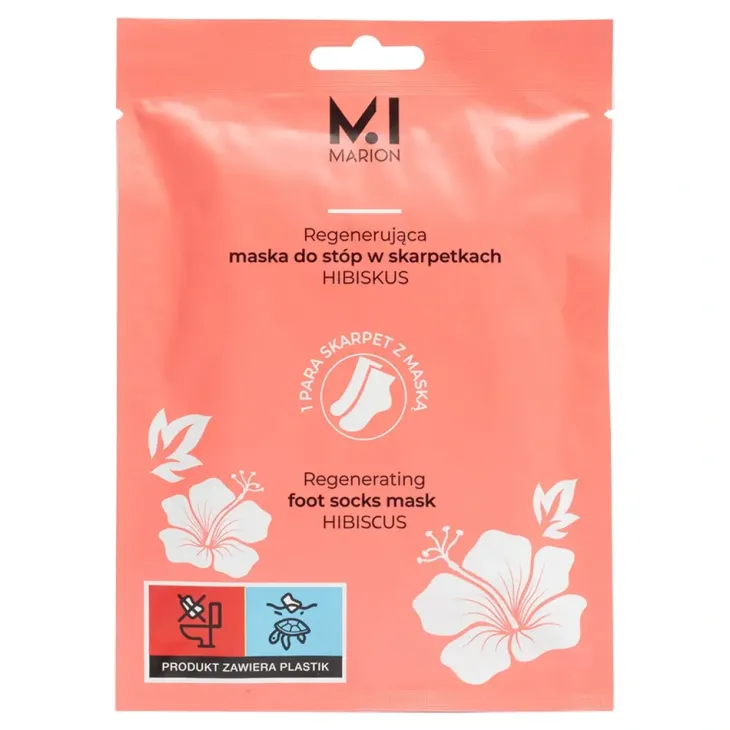 Marion odżywcza maska do stóp w skarpetkach Hibiscus 2 x 15 ml