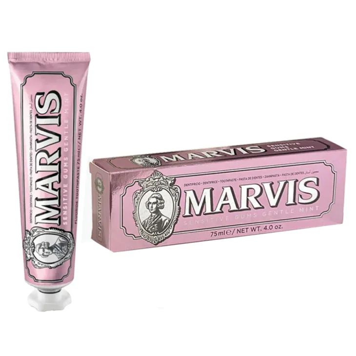 Marvis Care Sensitive Gums Gentle Mint delikatna pasta do zębów i wrażliwych dziąseł miętowa 75 ml