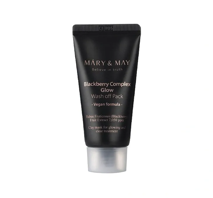 Mary&May Blackberry Complex Glow Wash off Pack rozświetlająca maseczka do twarzy 30 g