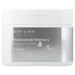 Mary&May Niacinamide Vitamin C Brightening Mask zestaw rozświetlających masek do twarzy 30 sztuk