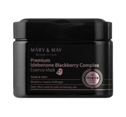Mary&May Premium Idebenone Blackberry Complex Essence Mask zestaw przeciwzmarszczkowych masek do twarzy 20 szt