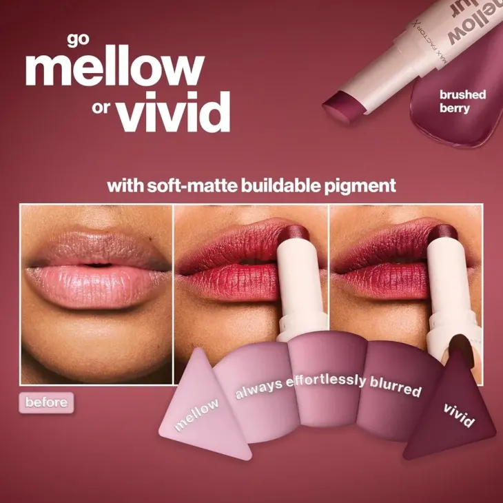 Max Factor 2000 Calorie Mellow Blur Lipstick matowa pomadka do ust w sztyfcie 30 Peach Blush 3,5 g