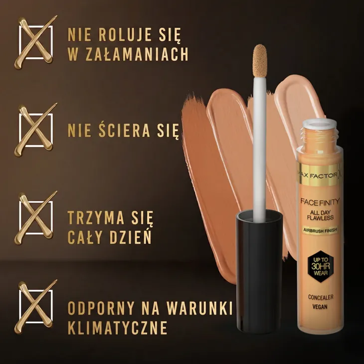 Max Factor Facefinity All Day Flawless kryjący korektor w płynie 40 7,8 ml