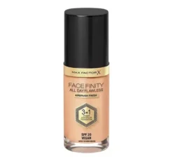 Max Factor Facefinity All Day Flawless 3in1 wegański podkład W62 Warm Beige 30 ml