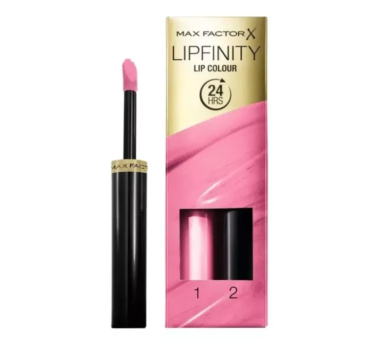 Max Factor Lipfinity pomadka 022 Forever Lolita 2,3 ml + Top Coat 1,9 g