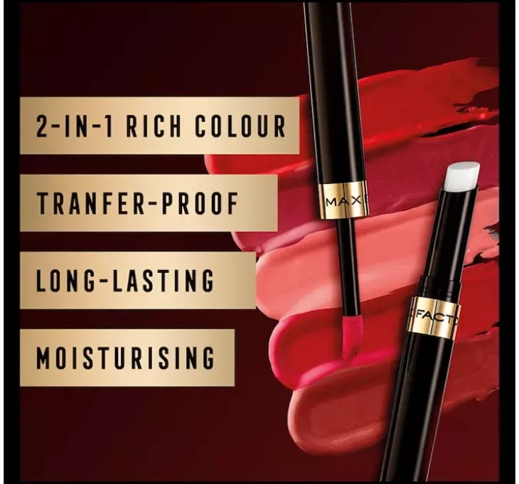 Max Factor Lipfinity pomadka 160 Iced 2,3 ml + Top Coat 1,9 g
