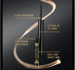 Max Factor Masterpiece wodoodporny eyeliner w płynie 01 Black 1,7 ml