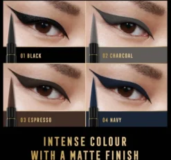 Max Factor Masterpiece wodoodporny eyeliner w płynie 01 Black 1,7 ml