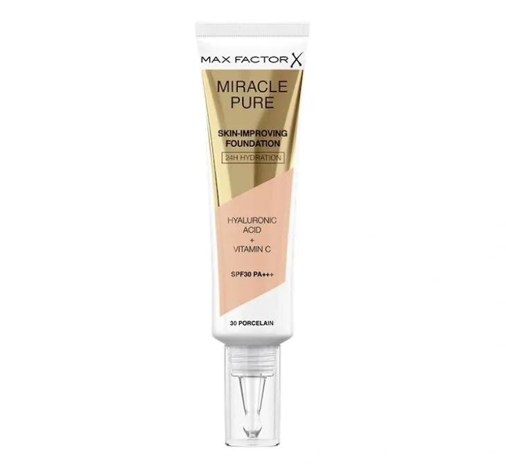 Max Factor Miracle Pure podkład poprawiający kondycję skóry 30 Porcelain 30 ml