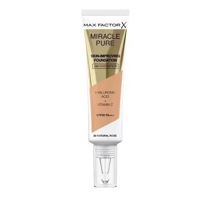 Max Factor Miracle Pure podkład poprawiający kondycję skóry 50 Natural Rose 30 ml