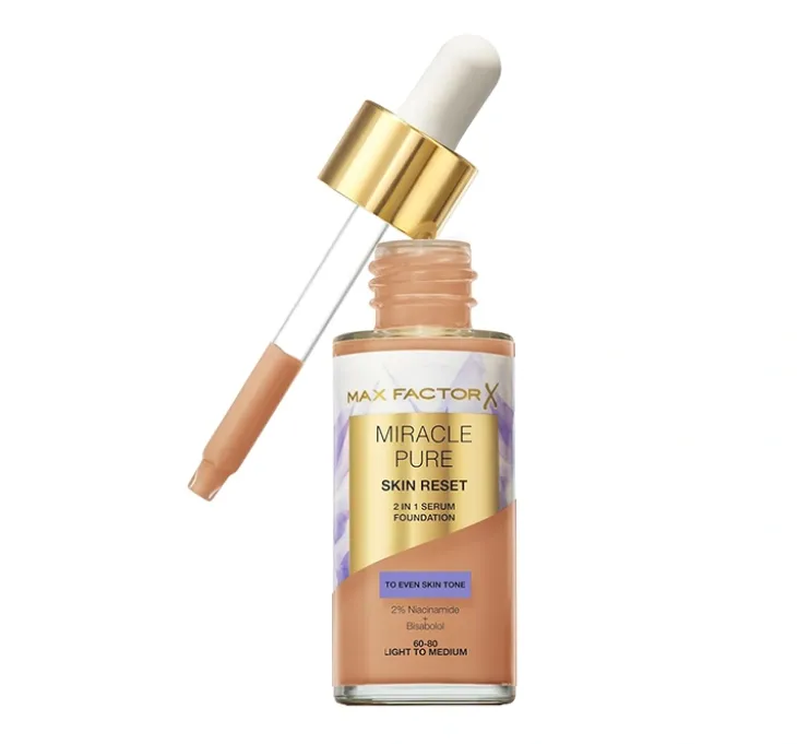 Max Factor Miracle Pure Skin Reset podkład-serum do twarzy 60-80 Light to Medium 30 ml