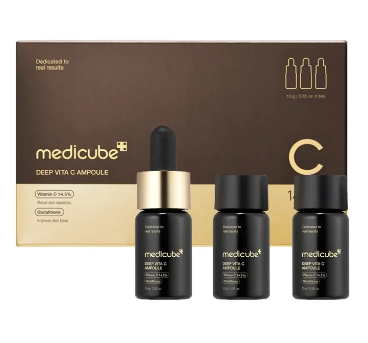 Medicube Deep Vita C Ampoule 2.0 rozjaśniająco-ujędrniające ampułki do twarzy z witaminą C 3 x 10 g