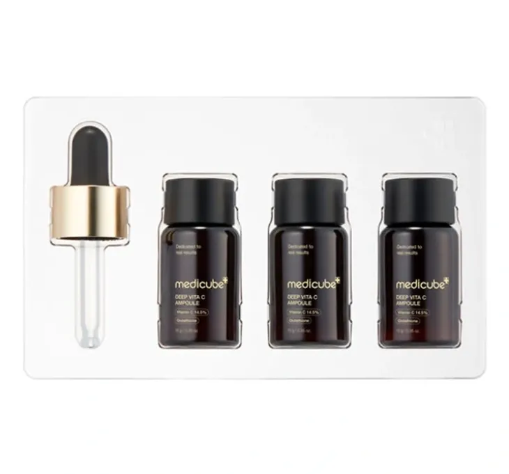 Medicube Deep Vita C Ampoule 2.0 rozjaśniająco-ujędrniające ampułki do twarzy z witaminą C 3 x 10 g