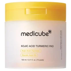 Medicube Kojic Acid Kojic Acid Turmeric Pad rozjaśniające płatki tonizujące do twarzy na przebarwienia z kwasem kojowym 70 sztuk