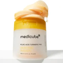 Medicube Kojic Acid Kojic Acid Turmeric Pad rozjaśniające płatki tonizujące do twarzy na przebarwienia z kwasem kojowym 70 sztuk