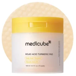 Medicube Kojic Acid Kojic Acid Turmeric Pad rozjaśniające płatki tonizujące do twarzy na przebarwienia z kwasem kojowym 70 sztuk