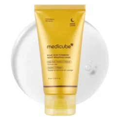 Medicube Kojic Acid Turmeric Night Wrapping Mask rozświetlająca maska peel-off do twarzy na noc z kwasem kojowym 75 ml