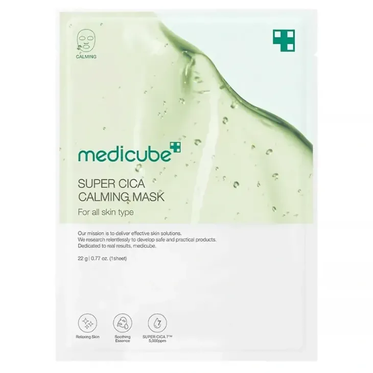Medicube Super Cica Calming Mask kojąca maska w płachcie z wąkrotą azjatycką 22 g