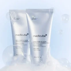 Medicube Zero Pore SA Clear Capsule Cleansing Foam oczyszczająca pianka do twarzy z mikrokapsułkami egzosomów i kwasami 120 g