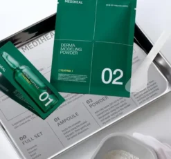 Mediheal Derma Modeling Pack Teatree Calming zestaw do pielęgnacji twarzy maseczka algowa 28 g + serum 2 ml