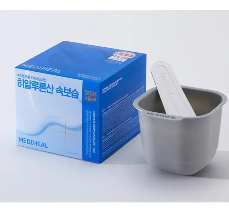 Mediheal Derma Modeling Pack Hyaluronate Moisture zestaw do pielęgnacji twarzy maseczka algowa 28 g + serum 2 ml