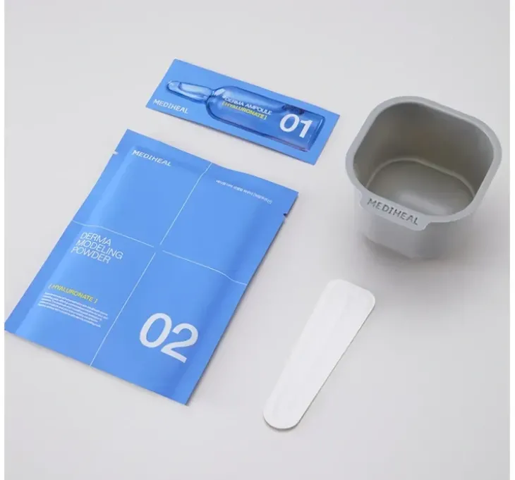 Mediheal Derma Modeling Pack Hyaluronate Moisture zestaw do pielęgnacji twarzy maseczka algowa 28 g + serum 2 ml