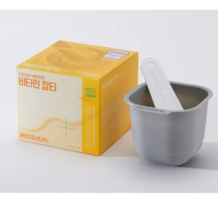 Mediheal Derma Modeling Pack Vitamin Brightening zestaw do pielęgnacji twarzy maseczka algowa 28 g + serum 2 ml