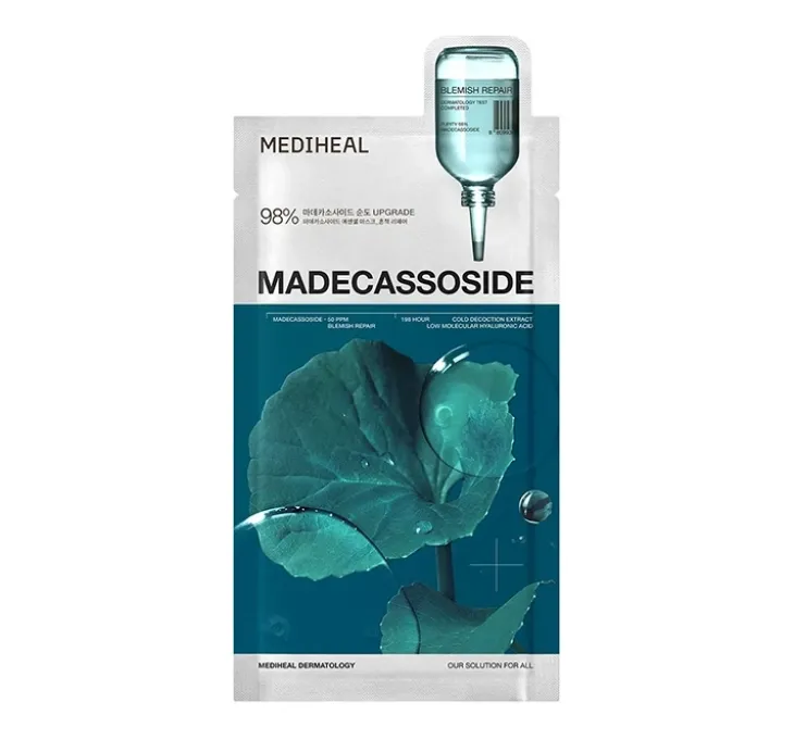 Mediheal Madecassoside Essential Mask Blemish Repair regenerująco-łagodząca maseczka w płachcie 24 ml