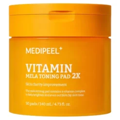 MEDIPEEL Vitamin Mela Tonining Pad 2X rozświetlająco-tonizujące płatki do twarzy 50 szt