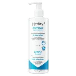 Medity+ Atopowe Zapalenie Skóry specjalistyczny balsam do ciała i dłoni niwelujący suchość, swędzenie i zaczerwienienia 200 ml