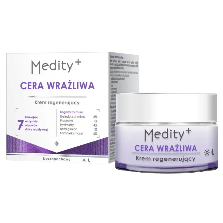 Medity+ Cera Wrażliwa regenerujący krem do twarzy dla skóry wyjątkowo wrażliwej 50 ml